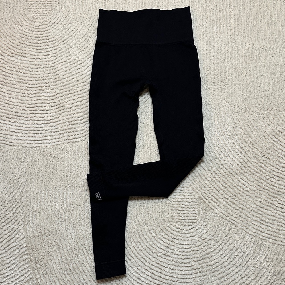 SET Active Black High-Waisted Leggings Size XS/S
